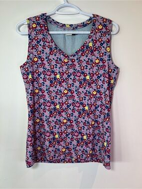 Denver Hayes Women’s Large Floral V-Neck Tank